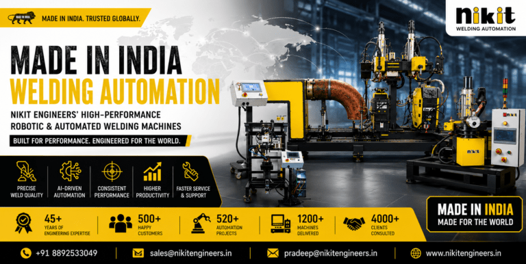 Made in India Welding Automation Why Nikit Engineers’ Made in India High-Performance Robotic and Automated Welding Machines Are Gaining Global Recognition