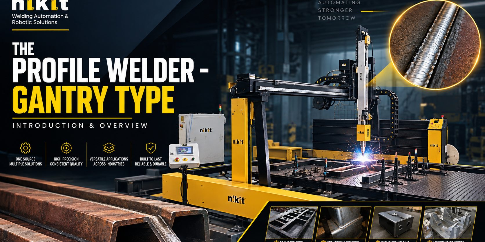 The Profile Welder Gantry Type Introduction and Overview Profile Welder Gantry Type for structural welding automation
